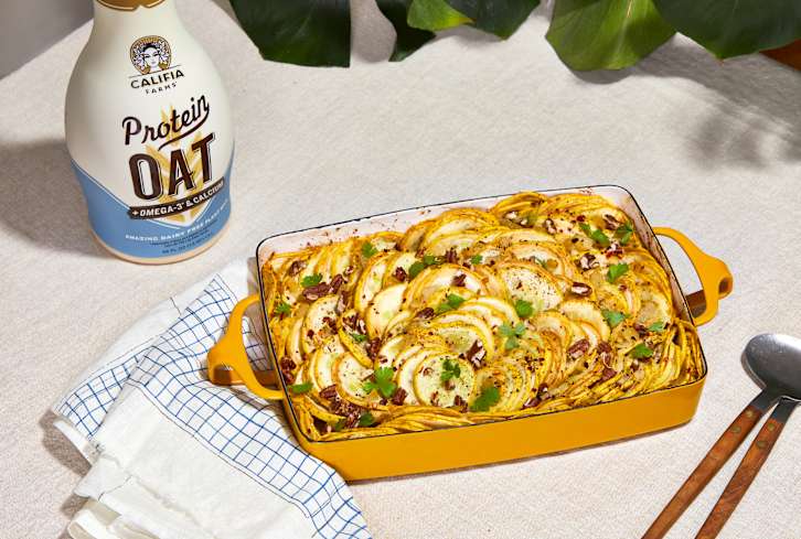 Celebrate World Plant Milk Day With This Summer Squash Bake Recipe