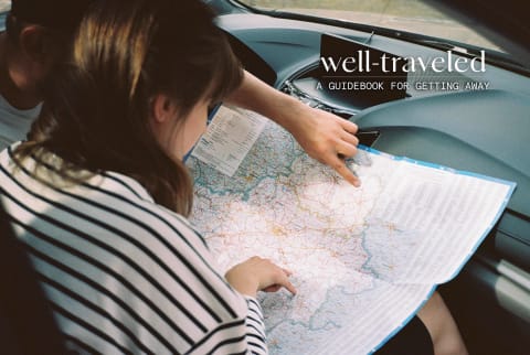 Planning a trip on a physical map - Well Traveled