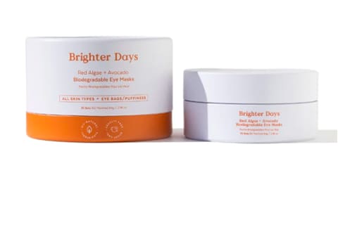 Three Ships Beauty Brighter Days Red Algae + Avocado Biodegradable Eye Masks