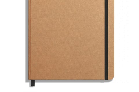 blank journal with brown cover