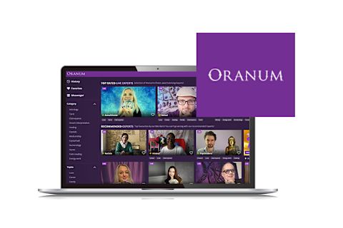 Image of oranum logo and oranum dashboard