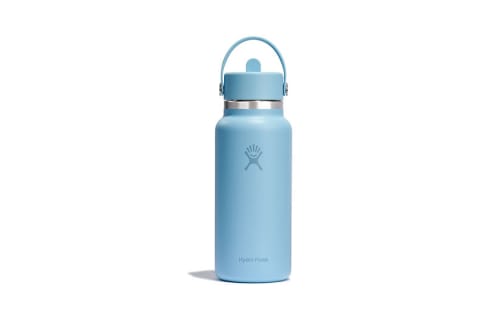 light blue hydroflask water bottle
