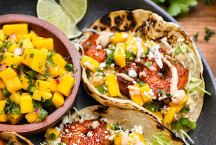 Spice Up Taco Night With These Chipotle Shrimp Tacos & Fresh Mango Salsa