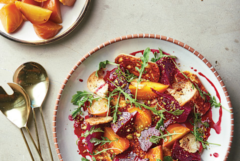 Bright Egyptian-Inspired dish packed with multicolored nutrient-dense ingredients Bright Egyptian-Inspired dish packed with multicolored nutrient-dense ingredients