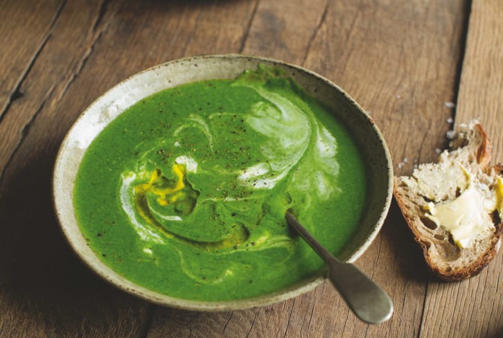 This Bright Green Soup Packs More Than A Pound Of Spinach