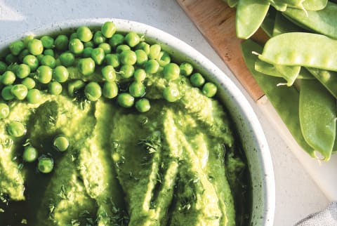 Recall Summer Flavors With This Green Pea Hummus