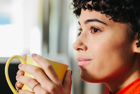 Woman Sipping Tea / Coffee Woman Sipping Tea / Coffee