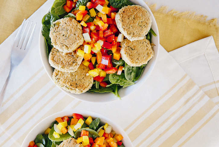 Raw Falafel With Tangy Tahini Sauce