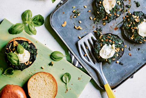 Stuffed Mushroom Burgers