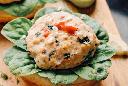 A Simple Mediterranean Chicken Burger You Can Make Without A Grill