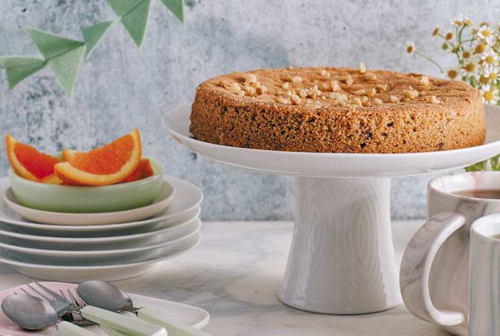Enjoy The Flavors Of Fall With This Healthy Olive Oil Walnut Spice Cake