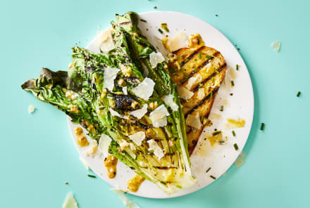 Toasty Winter Grilled Salad with "Don't Hate Me Because I'm Complicated" Dressing
