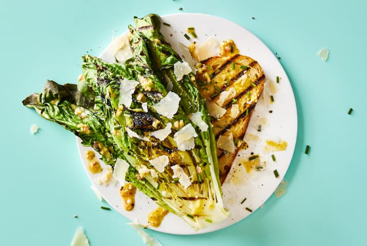 Toasty Winter Grilled Salad with "Don't Hate Me Because I'm Complicated" Dressing