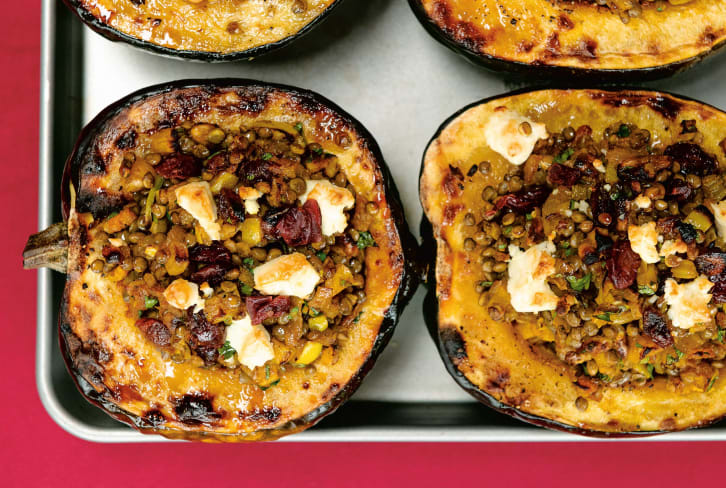 Fiber & Phytonutrients Abound In This Stuffed Squash Recipe