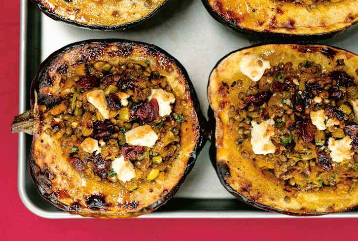 Fiber & Phytonutrients Abound In This Stuffed Squash Recipe