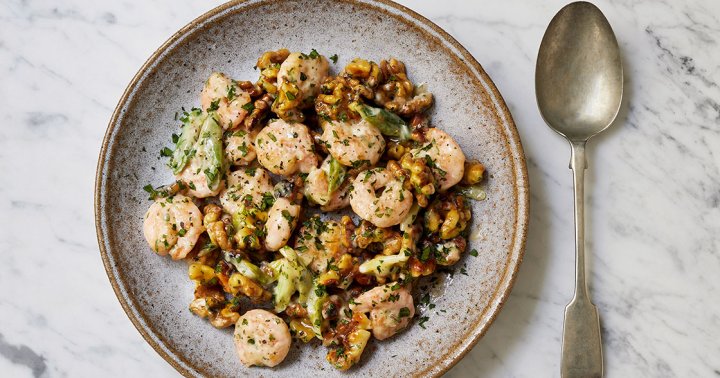 A Protein-Packed Shrimp & Walnut Recipe To Lower Your Cholesterol