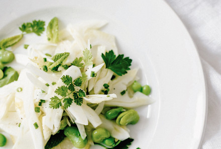 This Fava Bean & Pea Salad Recipe Is Springtime On A Plate