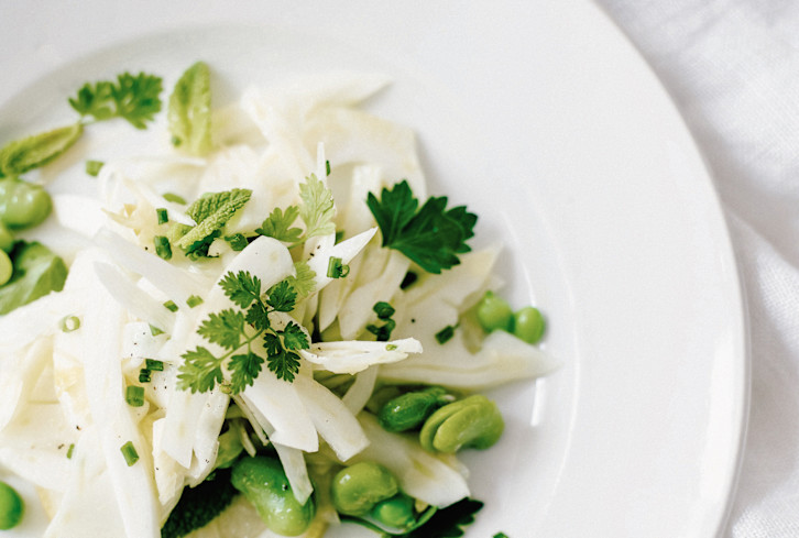 This Fava Bean & Pea Salad Recipe Is Springtime On A Plate