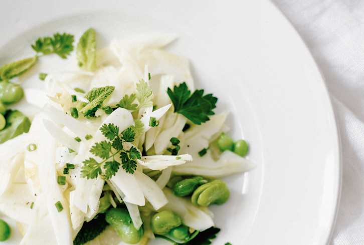 This Fava Bean & Pea Salad Recipe Is Springtime On A Plate