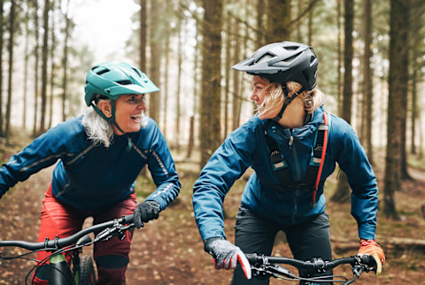 Woman and Her Daughter Biking - Cardio Exercise Improves Memory