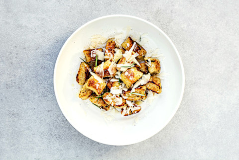 plate of gnocchi pasta plate of gnocchi pasta