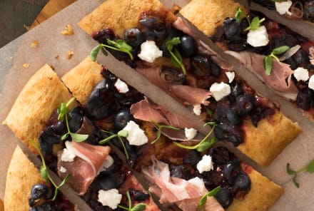 This Blueberry, Prosciutto & Goat Cheese Flatbread Is The Perfect Blend Of Sweet & Savory