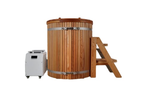 Polar Monkeys wood and stainless steel standing tub