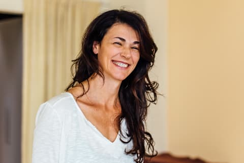 Portrait Of A Woman Laughing