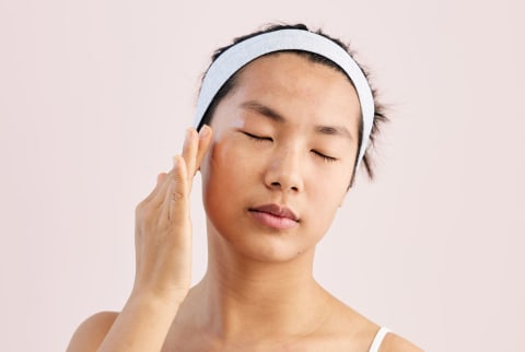 (Last Used: 3/5/21) Woman Applying Cream to Face