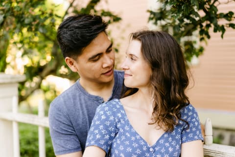 Portrait Of Young Couple