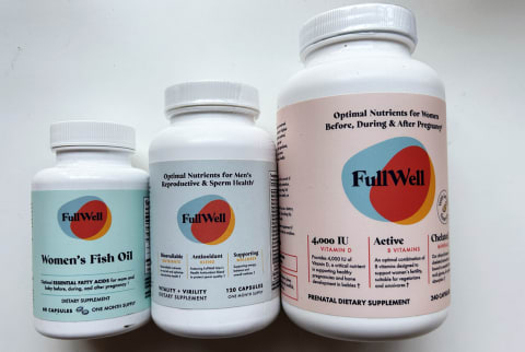 FullWell Fish Oil, Men's Multi, and Women's Multi Lined Up