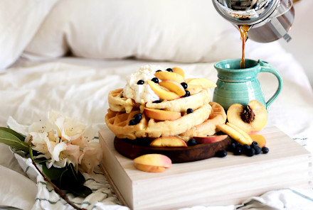 We Asked The Healthiest People On Team mbg How They Level Up Breakfast: Here's What They Said (Who Knew Waffles Were So Popular?)