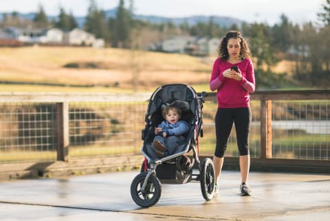 Woman Exercising After Giving Birth