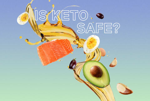 collage about the safety of the keto diet