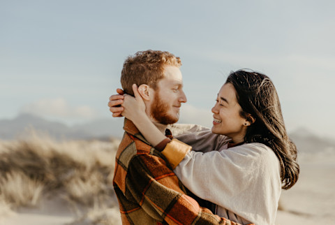 Couple In Sand Dunes