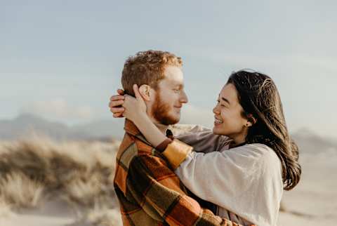 Couple In Sand Dunes Couple In Sand Dunes