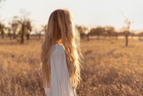 Blonde Woman Outdoors