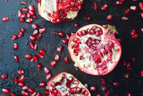 pomegranate de-seeding without staining