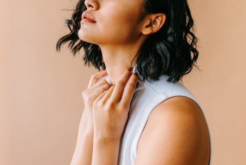 Cropped Photo of a Stressed Woman