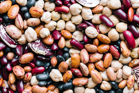 Assortment Of Dried Beans And Legumes