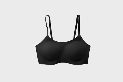 EBY Support Bralette In Black on Grey background