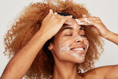 Woman Washing Her Face