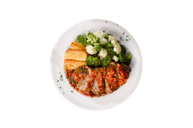 BistroMD Meal Delivery Service sample food on a plate