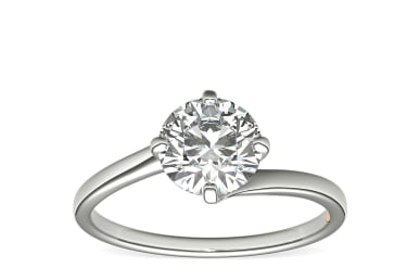 Blue Nile ZAC ZAC POSEN East-West Solitaire Engagement Ring In Platinum