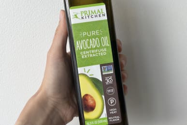 best avocado oil primal kitchen against wall