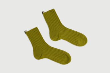 Comme Si sleep socks in green