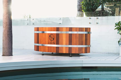 best cold plunge tub odin durable on pool deck