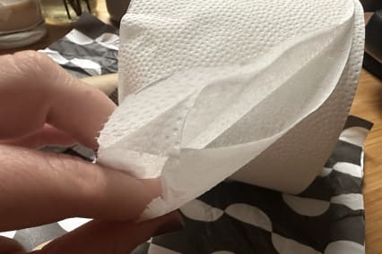 Who Gives A Review 2-ply toilet paper close up