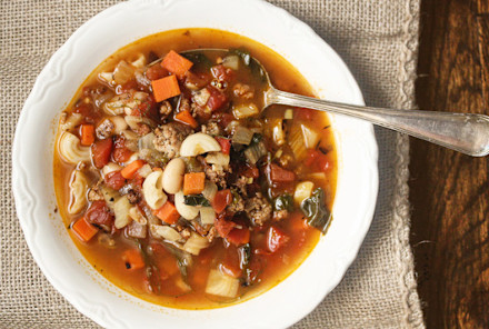 A Veggie-Packed Minestrone Soup For Spring