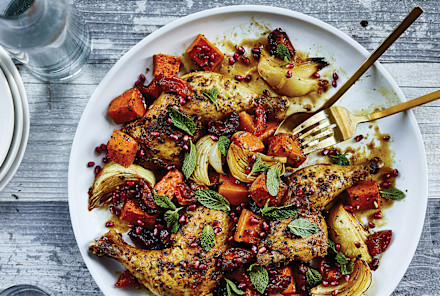 Make This Moroccan Chicken Tonight Using A Just Single Sheet Pan